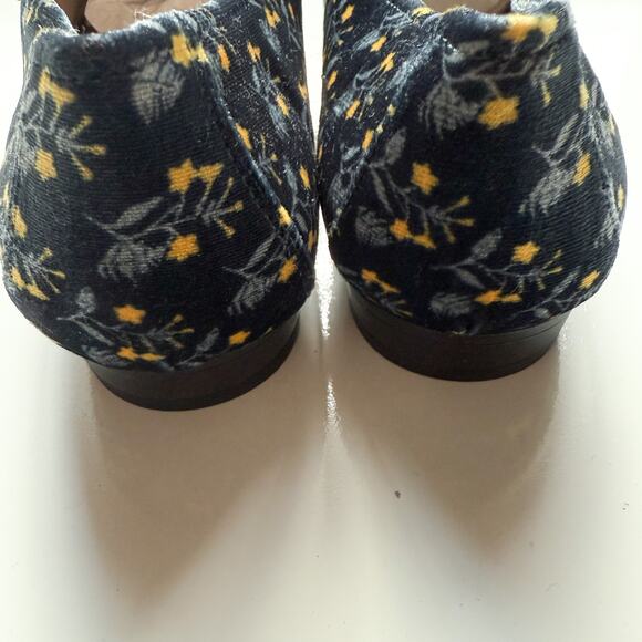 Cabi Carnaby Loafer Navy Floral Velvet Horsebit Slip On Shoes Size 8 - Picture 5 of 11